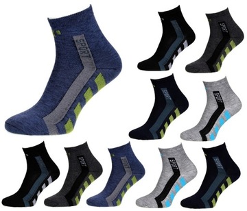 10x SKARPETY SKARPETKI SPORTOWE BAWEŁNIANE 40-43