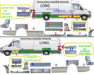 PRÓG PROGI MERCEDES SPRINTER 906 VW CRAFTER 06-18