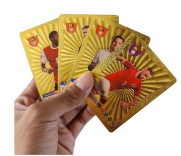 Золотые футбольные карточки 55 шт. Золотые игроки чемпионата мира по футболу УЕФА Евро-2024 в Германии