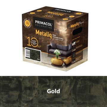 Metaliq zestaw do dekoracji Gold, stalowa ściana