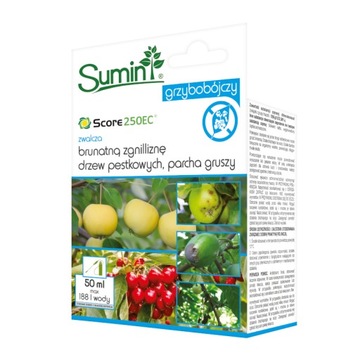 Sumin Score 250 EC 50 ml ZWALCZA PARCH GRUSZY BRUNATNĄ ZGNILIZNĘ ZGNILIZNA