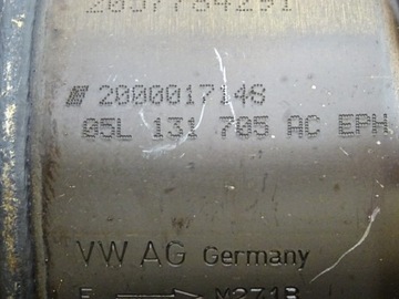 VW GOLF 7 КАТАЛИТИЧЕСКИЙ ФИЛЬТР ЧАСТИЦ DPF 05L131765N