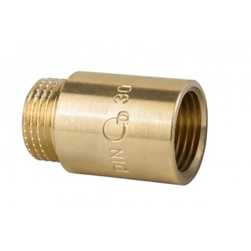 Przedłużka mosiężna 1 cal DN25 długość 30 mm