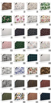 OSŁONA NA KALORYFER MATA MAGNETYCZNA BIAŁE LAMELE DESKI EFEKT 3D 110x60