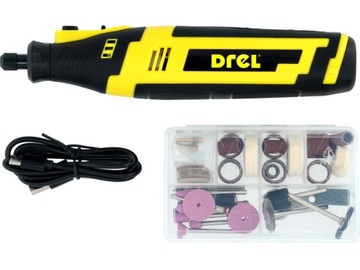 АККУМУЛЯТОРНАЯ МИНИ-ШЛИФОВАЛЬНАЯ МАШИНА МНОГОФУНКЦИОНАЛЬНАЯ USB 8 В + НАБОР ИЗ 60 ШЛИФОВ