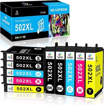 Zestaw tuszy LeciRoba 502XL kompatybilnych z Epson