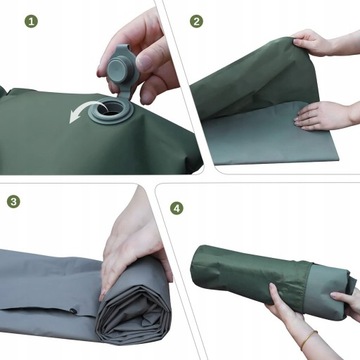 МАТРАС КЕМПИНГ НАДУВНЫЙ КОВРИК ЗЕЛЕНЫЙ ВОДОНЕПРОНИЦАЕМЫЙ