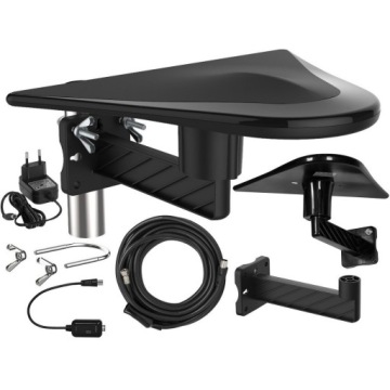 ANTENA DOOKÓLNA DVB-T2 HD MUX8 AKTYWNA 360 TV 4K