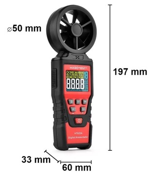 Анемометр Ветер, Объем, Измеритель скорости + Чехол + Батарейки