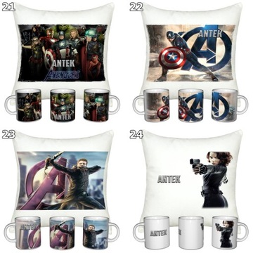 НАБОР «МСТИТЕЛИ» КРУЖКА + ПОДУШКА + ИМЯ