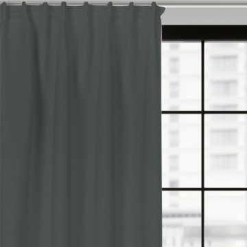 ZASŁONY BLACKOUT 200X380 C.SZARY TAŚMA Na Wymiar