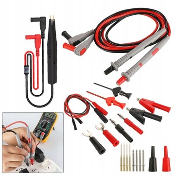 НАБОР 23 ШТ. КАБЕЛЕЙ, ИСПЫТАТЕЛЬНЫХ ПРОВОДОВ ДЛЯ СЧЕТЧИКА.