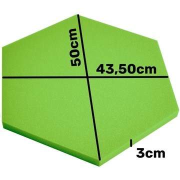 Зеленые акустические панели для стены, 10 шт. - Красивое дизайнерское украшение