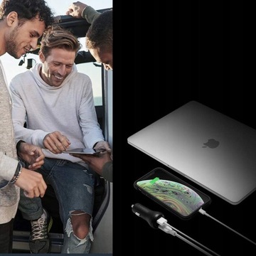 Автомобильное зарядное устройство Spigen PD27W с двумя портами, QC