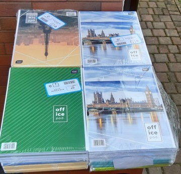 40x Blok biurowy Brulion Notes w kratę A4 100 str.