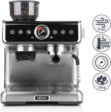 КОФЕМАШИНА ДАВЛЕНИЯ С МЕЛЬНИЦЕЙ 15 БАР - BEEM GRIND-PROFESSION