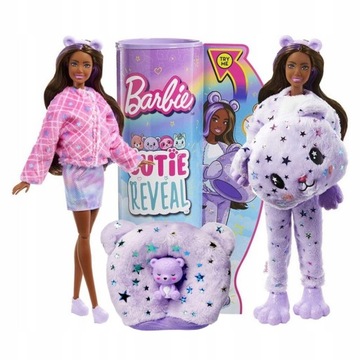 BARBIE CUTIE REVEAL MIŚ KRAINA FANTAZJI LALKA BARBI W PRZEBRANIU AKCESORIA
