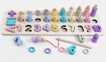 Тренировка МОЗГА Деревянная Монтессори учимся считать