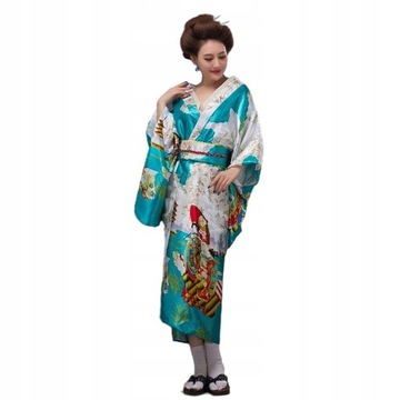 Jedwabne tradycyjne japońskie kimono