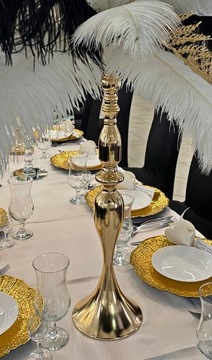 POSTUMENT KWIETNIK STOJAK NA KWIATY 64 cm ZŁOTY