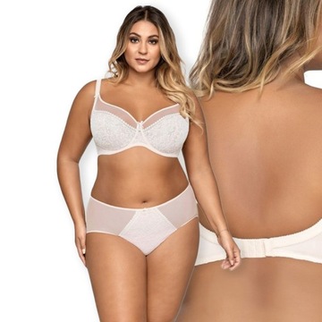 Koronkowy Biustonosz AVA AV-1396 soft biały 75C
