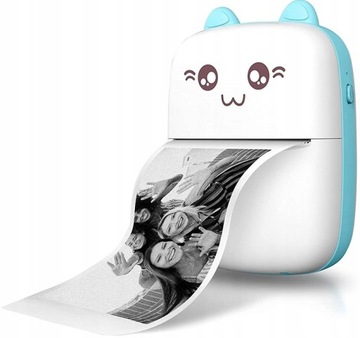 DRUKUŚ ORIGINALNY Мини-термопринтер для фотографий Портативный + 11 РОЛИКОВ