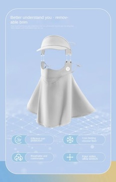 UV Protection Mask Solar Blocker for Face Kaffiyeh Sunscreen Shade Veil
