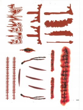 ВОДНЫЕ ТАТУ НА ХЭЛЛОУИН, МОЮЩИЕСЯ, РАЗЛИЧНЫЕ УЗОРЫ