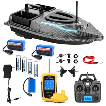 Połów Ryb Zestaw Łódka Zanętowa Flytec V900 GPS 3x Akumulator Sonar RF