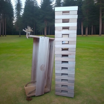 Игра Jenga XXL, 54 штуки, 58 см, подарочный фирменный гаджет с гравировкой вашего логотипа, блоки XL