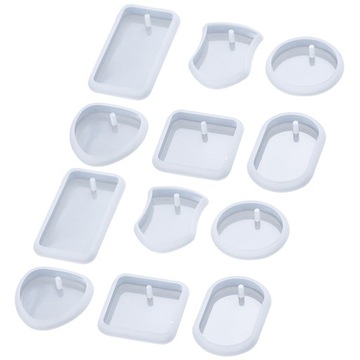 Silicone Mold Keychain Resin Letter Molds 12 Pcs