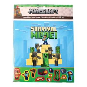 Альбом з наклейками Minecraft Пригоди з 50 наклейками