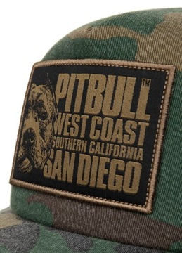 Czapka z Daszkiem Pitbull Camo Trucker Blood Dog