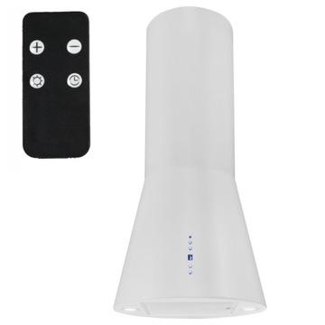 Okap wyspowy biały tuba Nortberg INSPIRO 50cm LED