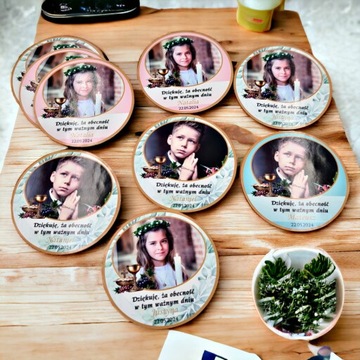 20 х ФОТОМАГНИТ Благодарность за Святое Причастие + целлофан 55 мм КОМ3