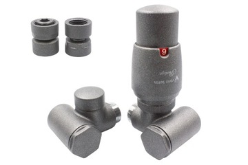 Zawory term INTEGRA grafit str + GW1/2 PRAWY