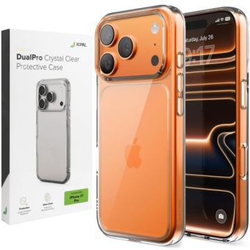 Pouzdro Pouzdro DualPro průhledné pro Apple iPhone 17 Pro, zadní kryt kryt