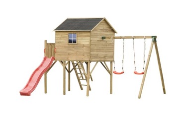 Деревянный детский садовый домик JERZYK MAX + НАБОР аксессуаров