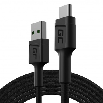 Kabel Green Cell GC PowerStream USB - USB-C (2m, GC Ultra Charge, QC3.0)