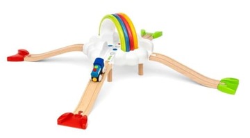 BRIO BRIO My First Railway Interactive Light Up Rainbow Train Set - Toddler