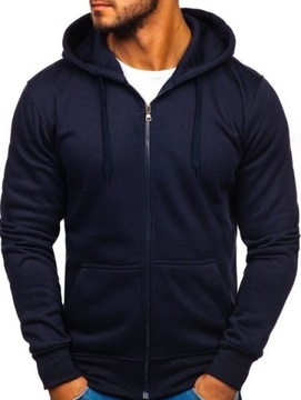 BLUZA MĘSKA ROZPINANA Z KAPTUREM ROZ S-4XL