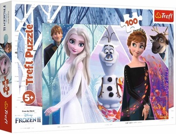 Puzzle Trefl 100 elementów 100 elementów 18239 Kraina Lodu Frozen