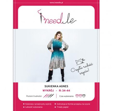 Wykrój iNEEDLE na sukienkę damską Agnes