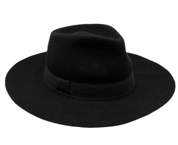HOLOGRAMME PARIS kapelusz męski jazzowy KPH5 czarny, ręcznie robiony 57