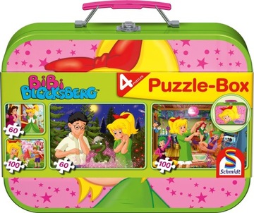 Schmidt Box Puzzle Bibi Blocksberg Чемодан 4в1