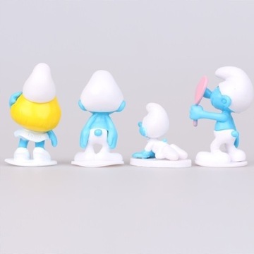 12x figurki SMERFY urodziny tort gargamel klakier