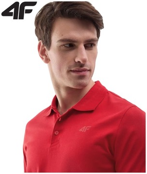 Koszulka Polo Męska 4F M129 Bawełniana Polówka T-shirt Limitowana 3XL