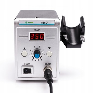 TECHREBAL 858D МАШИНА ДЛЯ СВАРКИ ПЛАСТИКОВ, 700 Вт, СВЯЗУЮЩИЕ МАТЕРИАЛЫ, 7 НАСАДОК, СЕТКА С НАСАДКОЙ НАСАДКИ