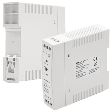 ZASILACZ NA SZYNĘ DIN SLIM 12V 20W 1.6A REGULOWANY