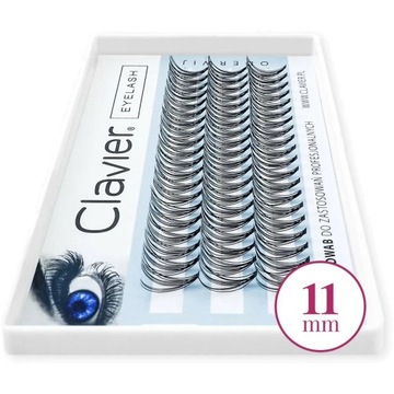 Clavier kępki rzęs Eyelash 11mm